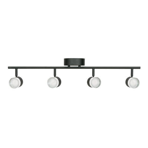 GRGF4450L30D1BK-AFX-Gregor 4- Light Fixed Rail In Contemporary-Modern-Transitional Style 6.63 Inches Tall And 4.75 Inches Wide