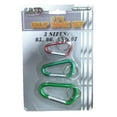 thumbnail image 1 of GRID 3 Piece Snap Hook Aluminum Key Ring Set | Sizes: 1.75" (4.4 cm), 2" (5.1 cm), 2.25" (5.7 cm) | Vibrant Colors | Lightweight & Dependable, 1 of 1