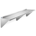 thumbnail image 1 of GRIDMANN 12" x 72" NSF Stainless Steel Kitchen Wall Mount Shelf w/ Backsplash, 1 of 7