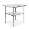thumbnail image 1 of GRIDMANN 30 x 24 Inch Stainless Steel Table w/ Undershelf, NSF Commercial Kitchen Work & Prep Table, 1 of 7