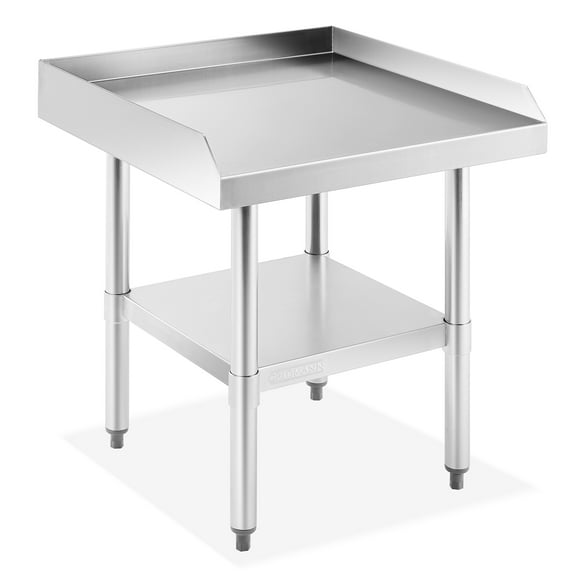 GRIDMANN NSF 16-Gauge Stainless Steel 24"L x 24"W x 24"H Equipment Stand Grill Table with Undershelf for Commercial Restaurant Kitchen