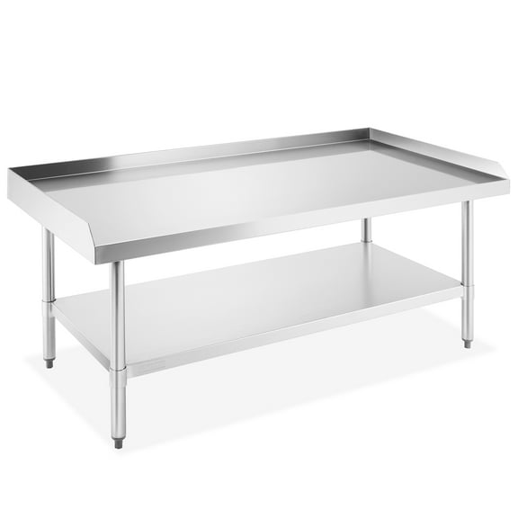 GRIDMANN NSF 16-Gauge Stainless Steel 60"L x 30"W x 24"H Equipment Stand Grill Table with Undershelf for Commercial Restaurant Kitchen