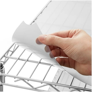 Shelf Liners for Wire Shelf System - Set of 4 in Graphite - 18 x 48 inch -  Plastic Wire Shelving Shelf Mats