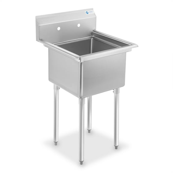 GRIDMANN Stainless Steel Utility Sink with 18" x 18" Bowl, NSF Commercial Kitchen Prep Sink