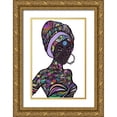 thumbnail image 1 of GRIFF 13x18 Gold Ornate Wood Framed with Double Matting Museum Art Print Titled - Africa Street, 1 of 4