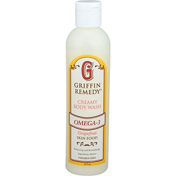 GRIFFIN REMEDY Creamy Bodywash Omega3 Grapefruit, 8 FZ