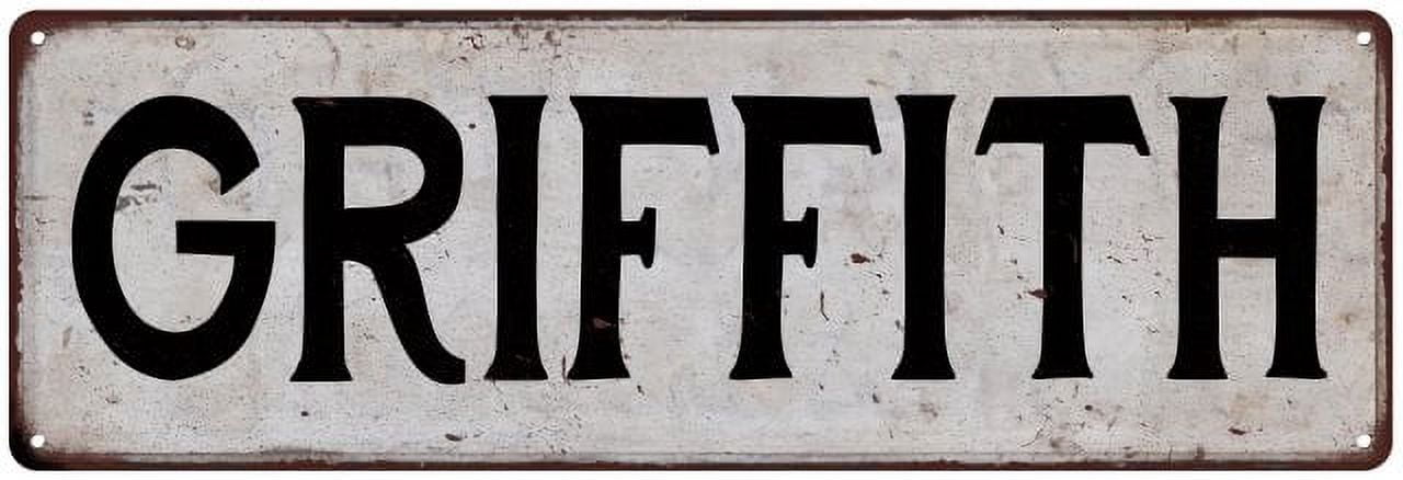 Graphite Only Sign GRIFFITH Vintage Look Rustic Chic Metal Sign 6x18 106180036872 ...