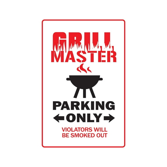 GRILL MASTER Decal BBQ cookout tailgating cook dad burger hot dogs | Indoor/Outdoor | 7" Tall