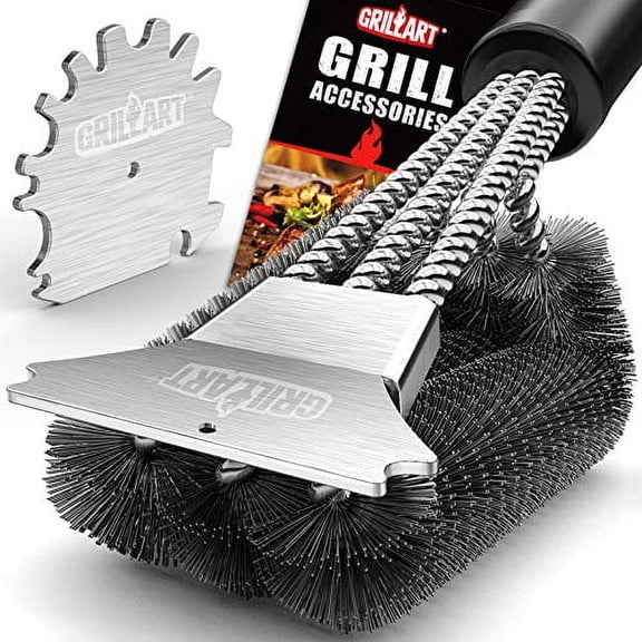 GRILLART Grill Accessories Heavy Duty Barbecue Cleaning Brush for Gas