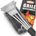 thumbnail image 1 of GRILLART Grill Brush and Scraper Best BBQ Brush for Grill, Safe 18" Stainless Steel Woven Wire 3 in 1 Bristles Grill Cleaning Brush, 1 of 7