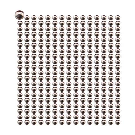 GRIMPEX 300Pcs 3D Eyes Fishing Lures Soft Molded Eyes Self Adhesives Sticker Holographic Fishing Lure Eyes Fly Tying Diy Silver 6mm
