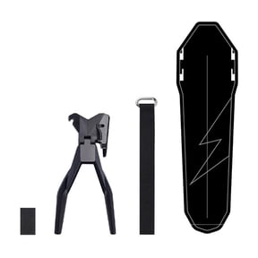 GRIMPEX Bike Rear Mudguard Pp5 Plastic Tire Splash Mud Guard Wings for Road Mountain Bike Saddle Seatpost Water Blocking Board B-Seatpost Style