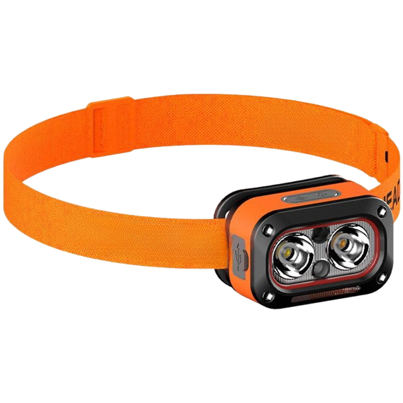 GRIMPEX Bright Dual Light LED Headlamp with USB Charging Hand Wave Sensor for Hiking