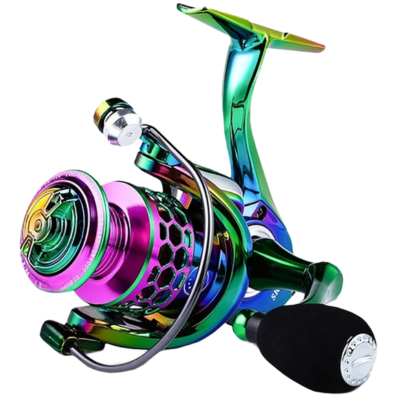 GRIMPEX Fishing Reel Rainbow Spinnings 1000-6000 5.0:1/4.7:1 25Kg Drag 14+1 for Sessions