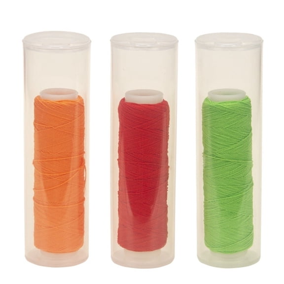 GRIMPEX Fly Fishing Elastic Line Nylon Cord for Bait and for Crab Lure Secure Tying Green+Red+Yellow