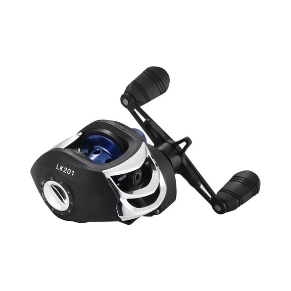 GRIMPEX Metal Long Casting Baitcasting Reel Anti-Backlash for Bfs Reel Brake 8Kg Blue L