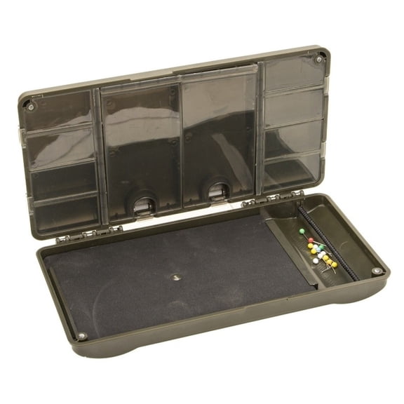 GRIMPEX Multifunctional Rig Box Fishing Tackle Organizer Foam Padded Carp Fishing Line