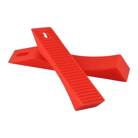 GRIMPEX Non Slip Silicone Deadlift Block Set of 2 for Enhanced Stability in Training Red