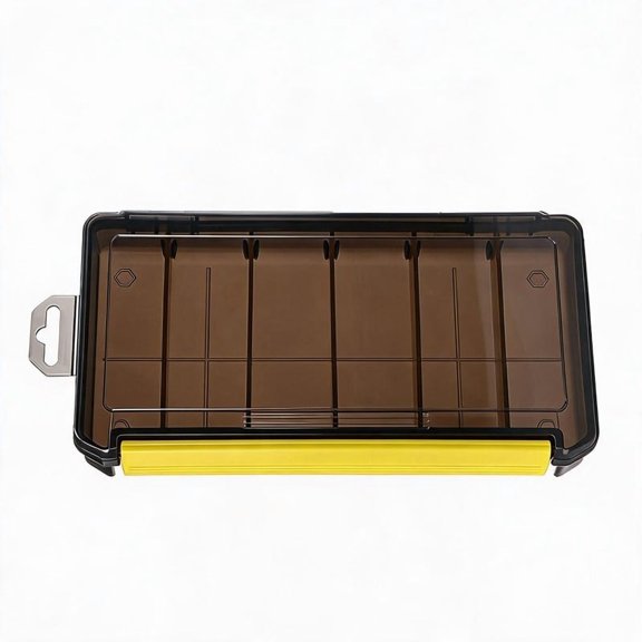 GRIMPEX Outdoor Pp Fishing Bait Box with 5 Removable Dividers Adjustable Compartments