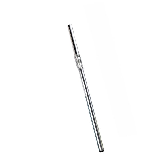 GRIMPEX Reusable Metal Straw Stainless Steel Construction Bendable Section for Sipping Silvery