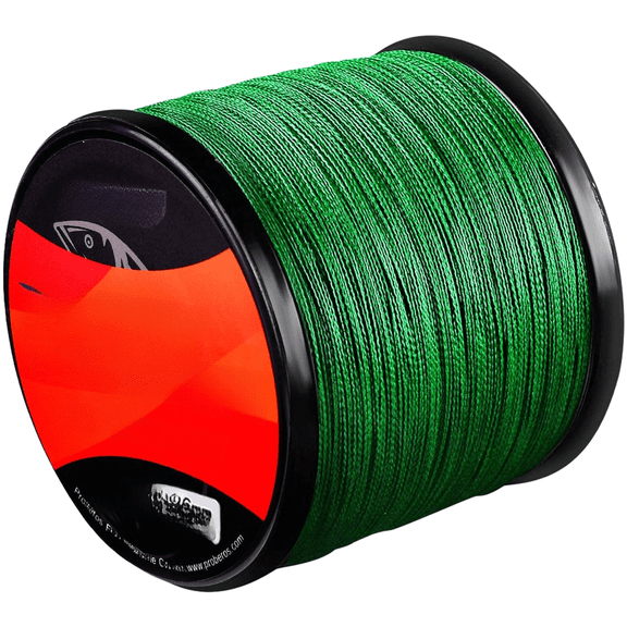 GRIMPEX Surf Fishing 4-Strand Pe Braid Tangle-Resistant Waterproof Coating for Saltwater Green 3.0/35Lb