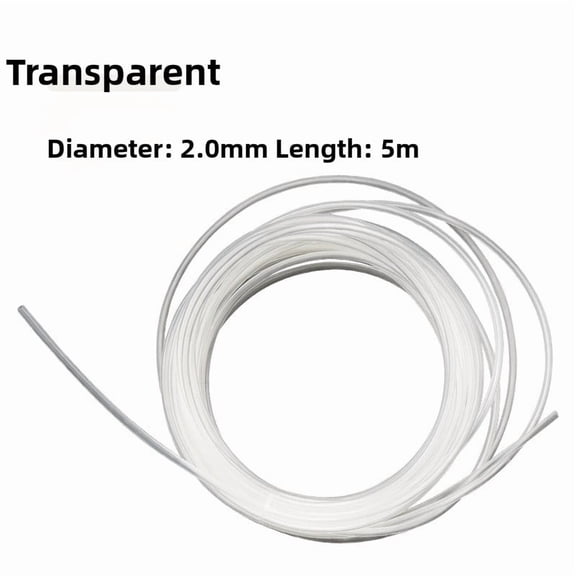 GRIMPEX for Fishing Heat Shrink Tubing for Hair Rigs Multi Hook Rigs 5 Meter Roll Transparent 2.0mm 5M