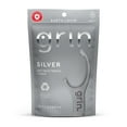 thumbnail image 1 of GRIN Silver Flosspyx 75 Count, Dental Flossers, Minty Flavor, Recycled Plastic, for Tight Teeth, Premium Longer Floss Head, Cleans Between Teeth, Includes Safe Soft Fold-Back Tooth Pick, 1 of 2
