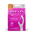 thumbnail image 1 of Grin Oral Care Smooth Flosspyx Dental Floss Picks Mint Flavor Recycled Plastic, 150 Count, White, 1 of 9