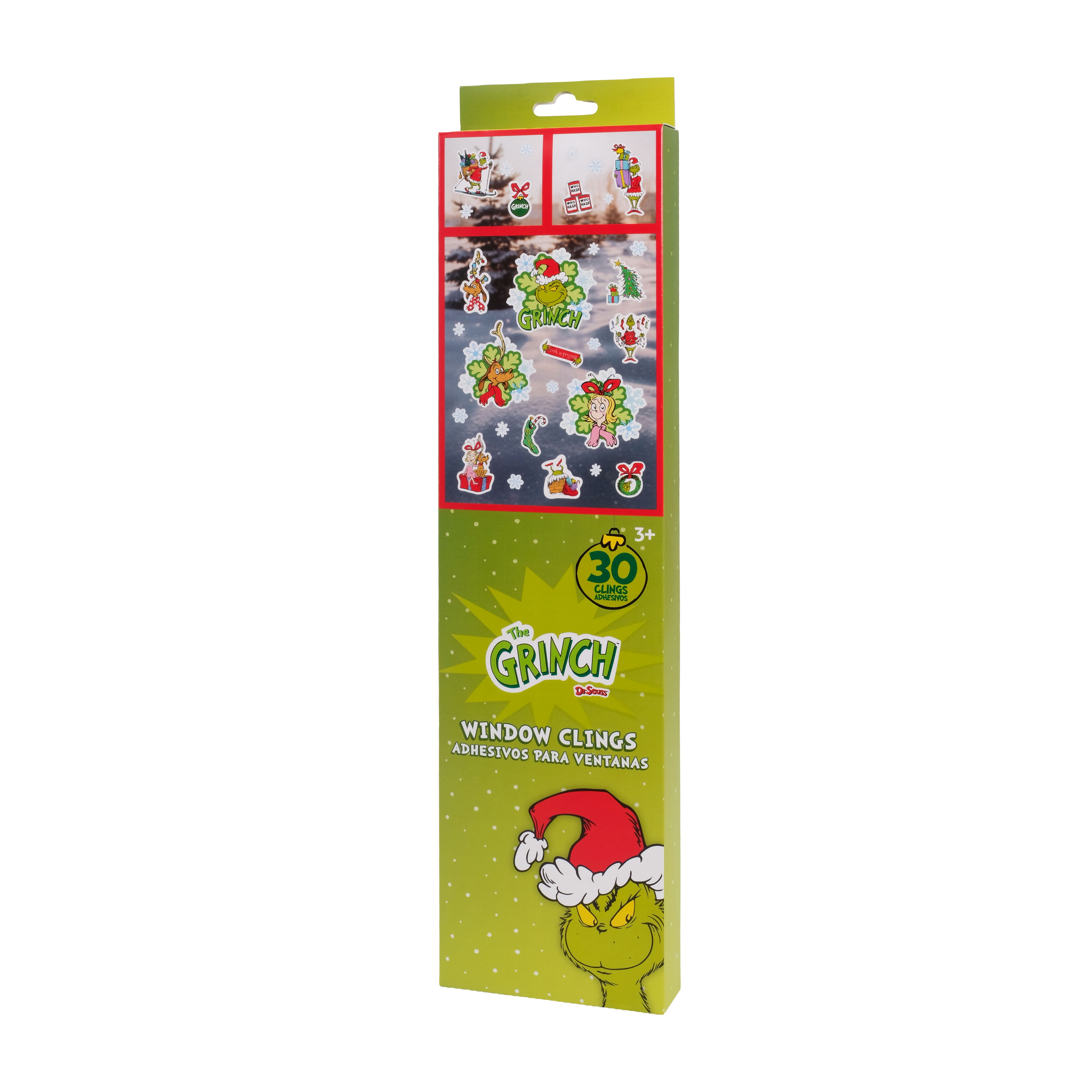 The Grinch Christmas Window Clings – Holiday Decoration Box Set