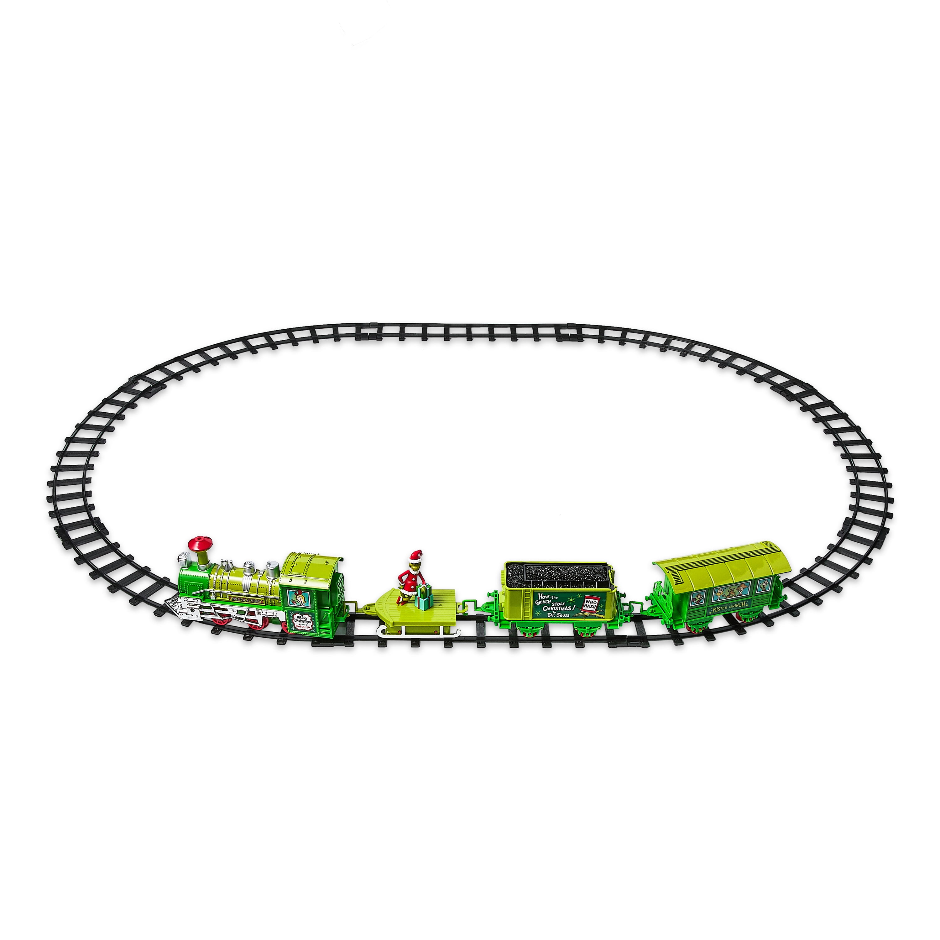 Dr. Seuss' the Grinch Who Stole Christmas, Bump 'N Go Train, Battery Operated, Plastic, by Ruz