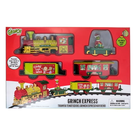 Dr. Seuss' The Grinch Who Stole Christmas Bump 'N Go Train Set, Battery Operated, Plastic
