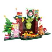 Brickcraft The Grinch Grinchmas Eve Fireplace Building Kit (547-Piece Set), Holiday Decoration, Christmas Collectible Brick Toy, Seasonal Display Set