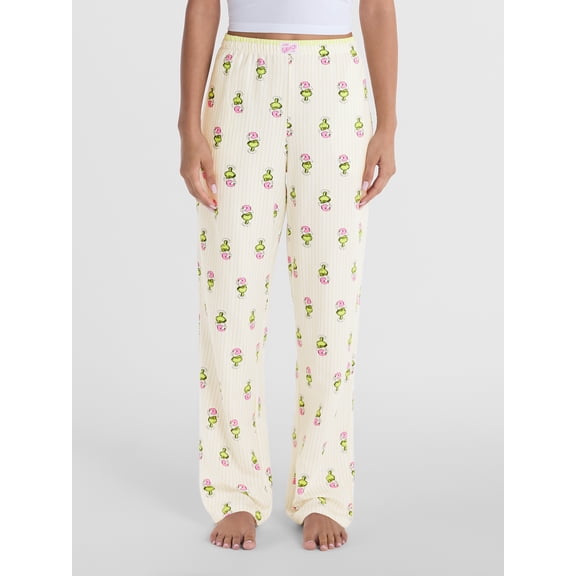 Dr. Seuss Women's and Women's Plus The Grinch Flannel Sleep Pants, 30.5'' Inseam, Sizes XS-3X