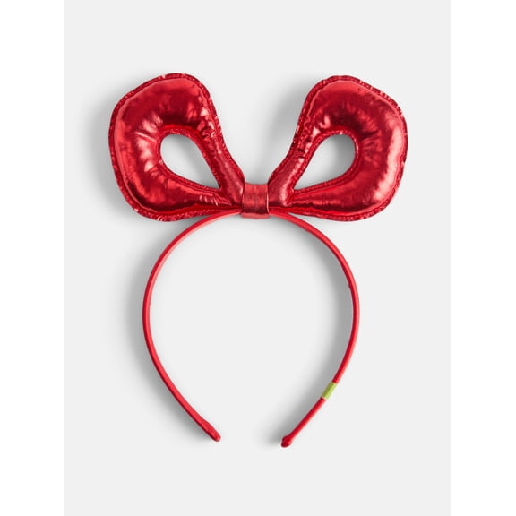 Justice x Dr. Seuss Girls Cindy Lou Who Puffy Bow Headband, Red
