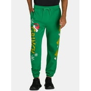 Dr. Seuss Men's & Men's Big & Tall Grinch Heads Graphic Joggers, 31.5” Inseam, Sizes XS-3XL
