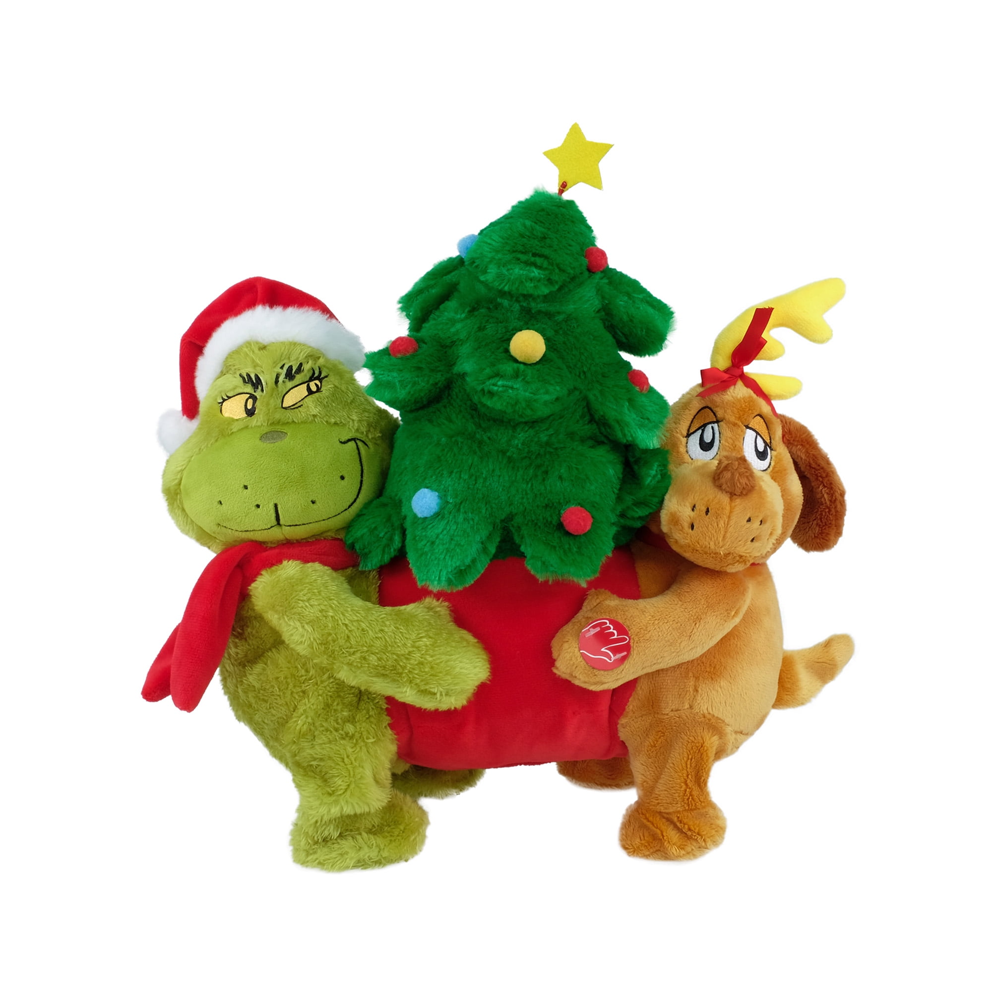 Animated Grinch & Max Stealing Plush with Music and Motion