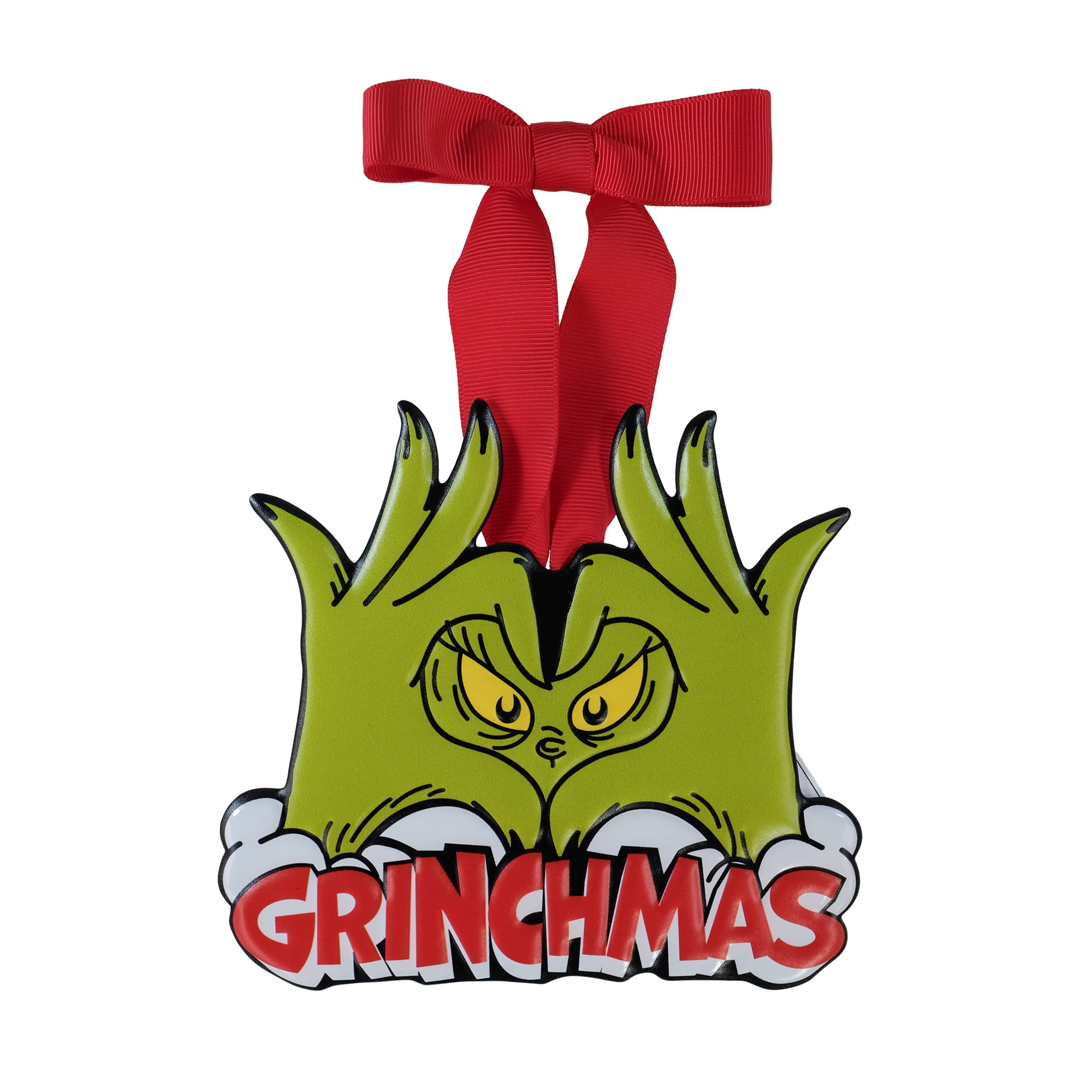 The Grinch Who Stole Christmas Mini Metal Sign by Ruz, 5.4 Inch, Grinchmas Holiday Decoration