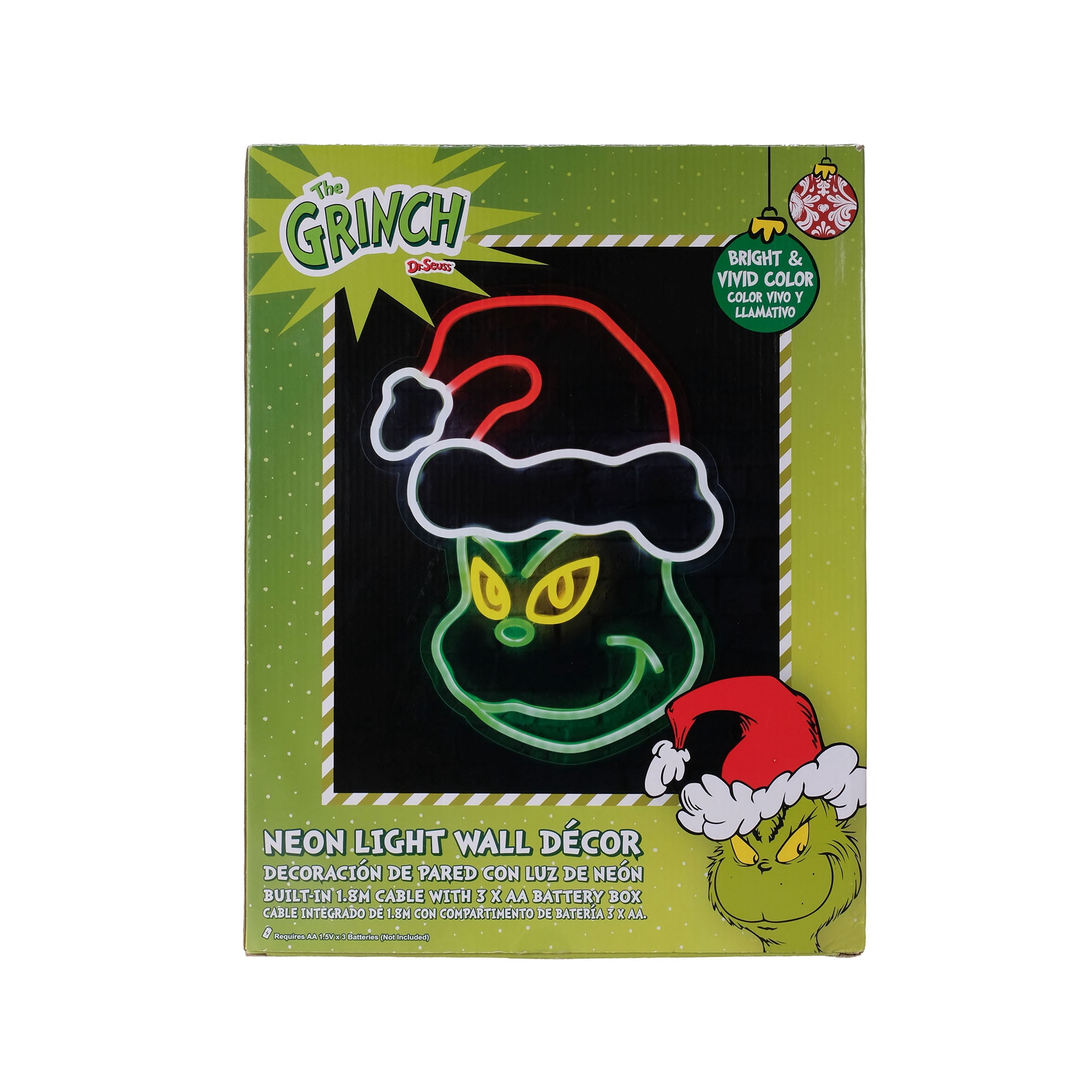 Dr. Seuss Grinch Neon Light, 9 inch