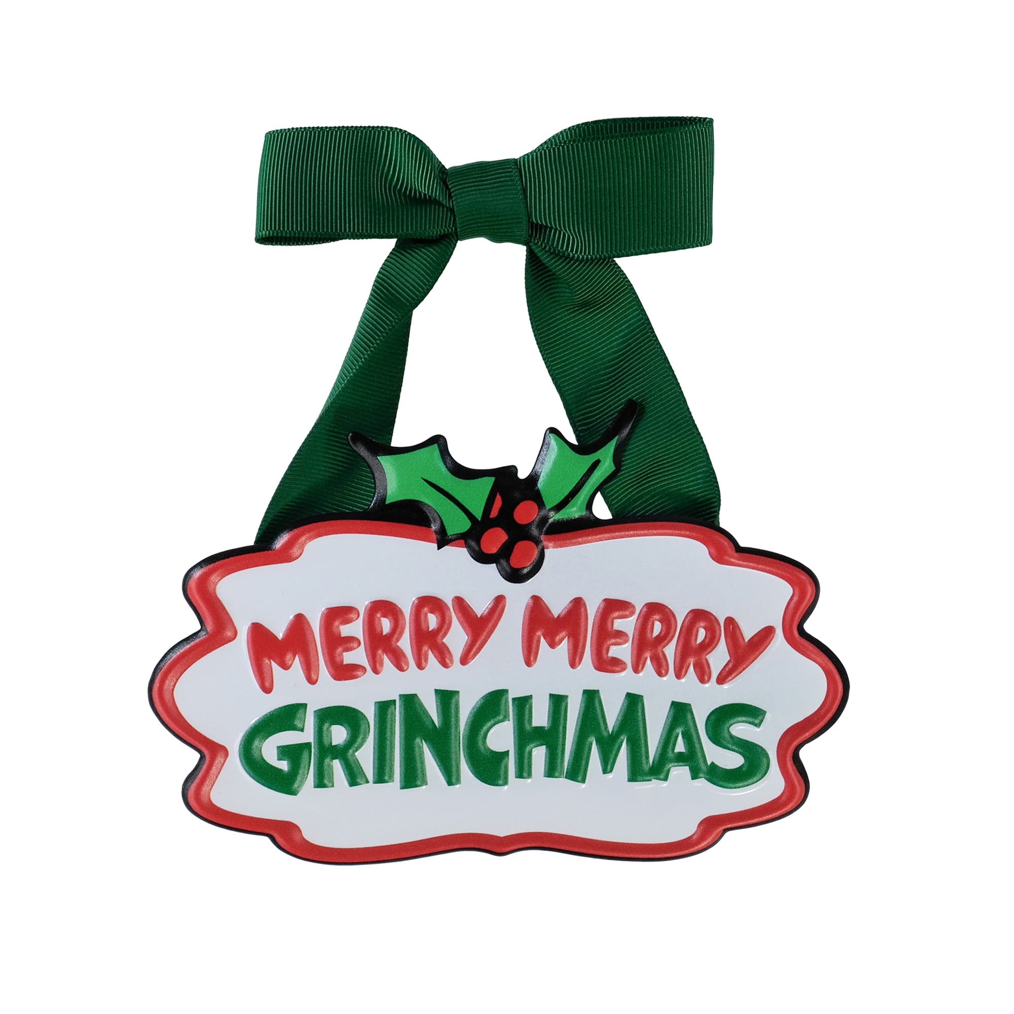 How the Grinch Stole Christmas 'Merry Merry Grinchmas' Metal Hanging Sign by Ruz