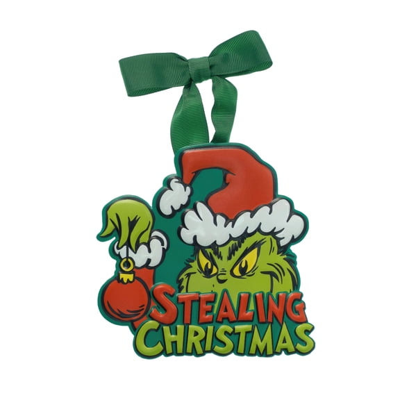 The Grinch Stealing Christmas Mini Metal Hanging Sign, 1 Piece