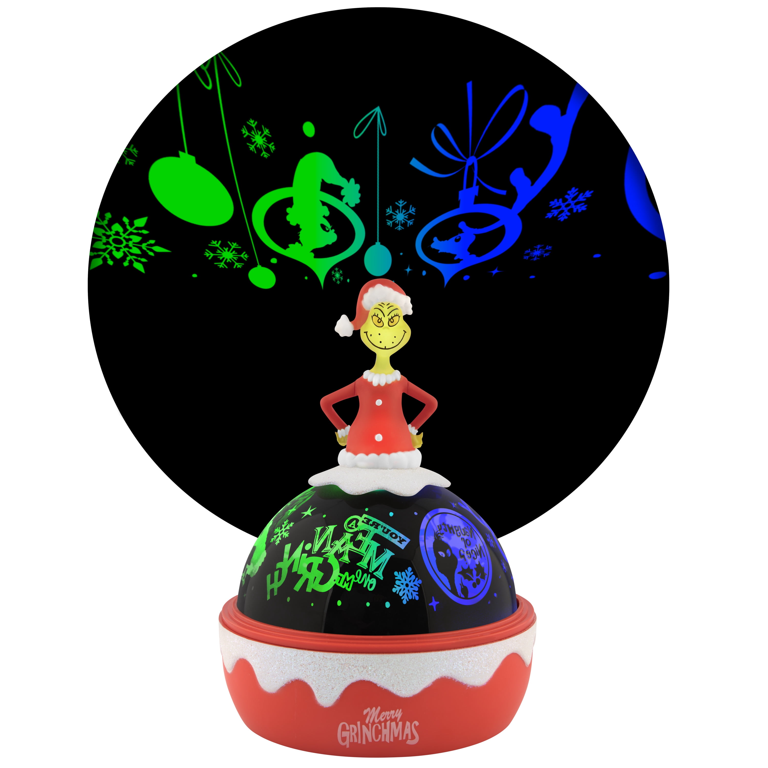 Christmas Multicolor Lightshow Projector Light Shadow Lights Grinch Dr. Seuss 6.574 in x 6.57 in x 8.74 in 0.90 lb