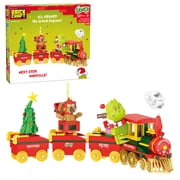 Brickcraft The Grinch Who-Express Train Building Kit 527-Piece Set, Grinch Christmas Train Decoration, Holiday Collectible Seasonal Display
