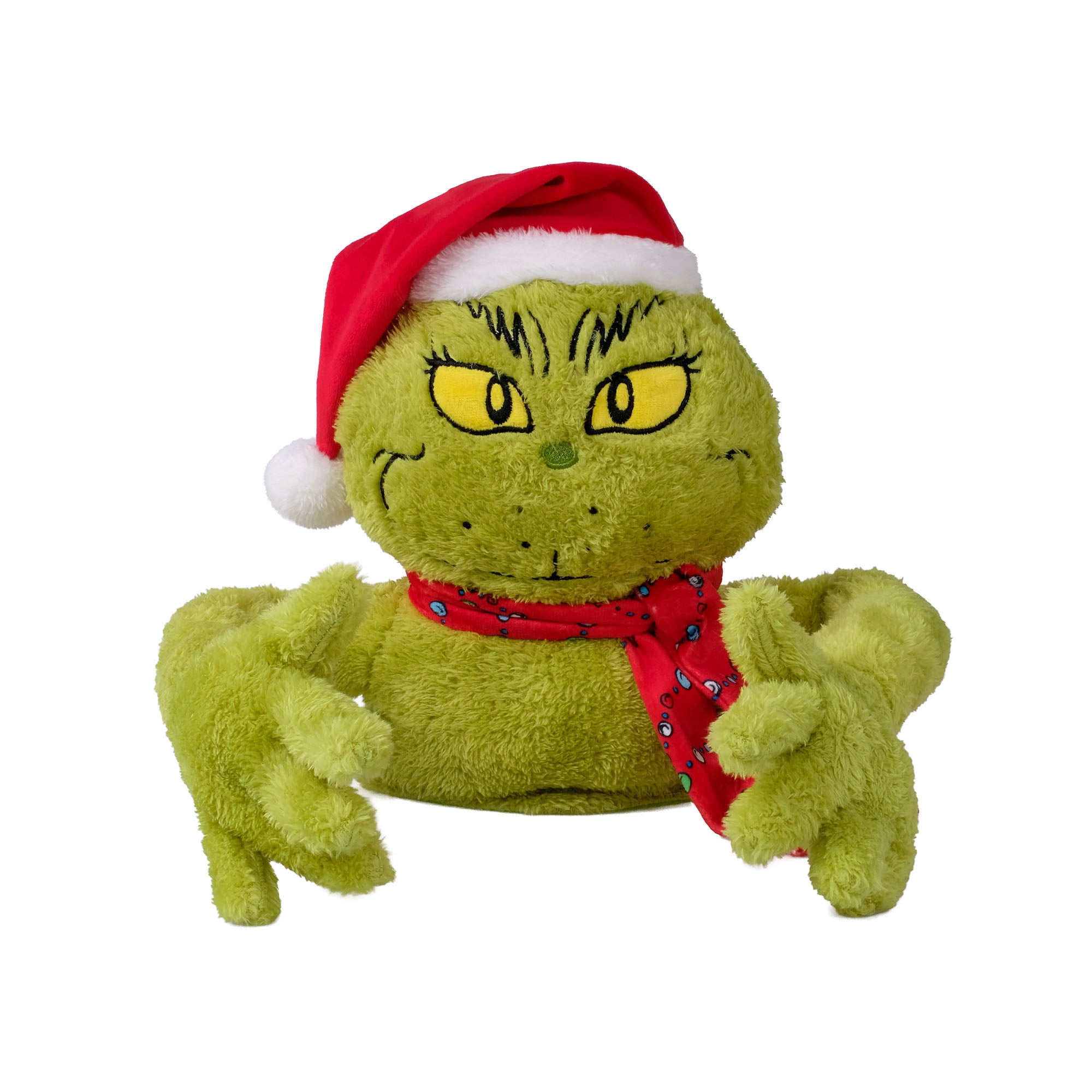 Grinch Tree Hugger With Wrap‑Around Arms – Holiday Character Accent