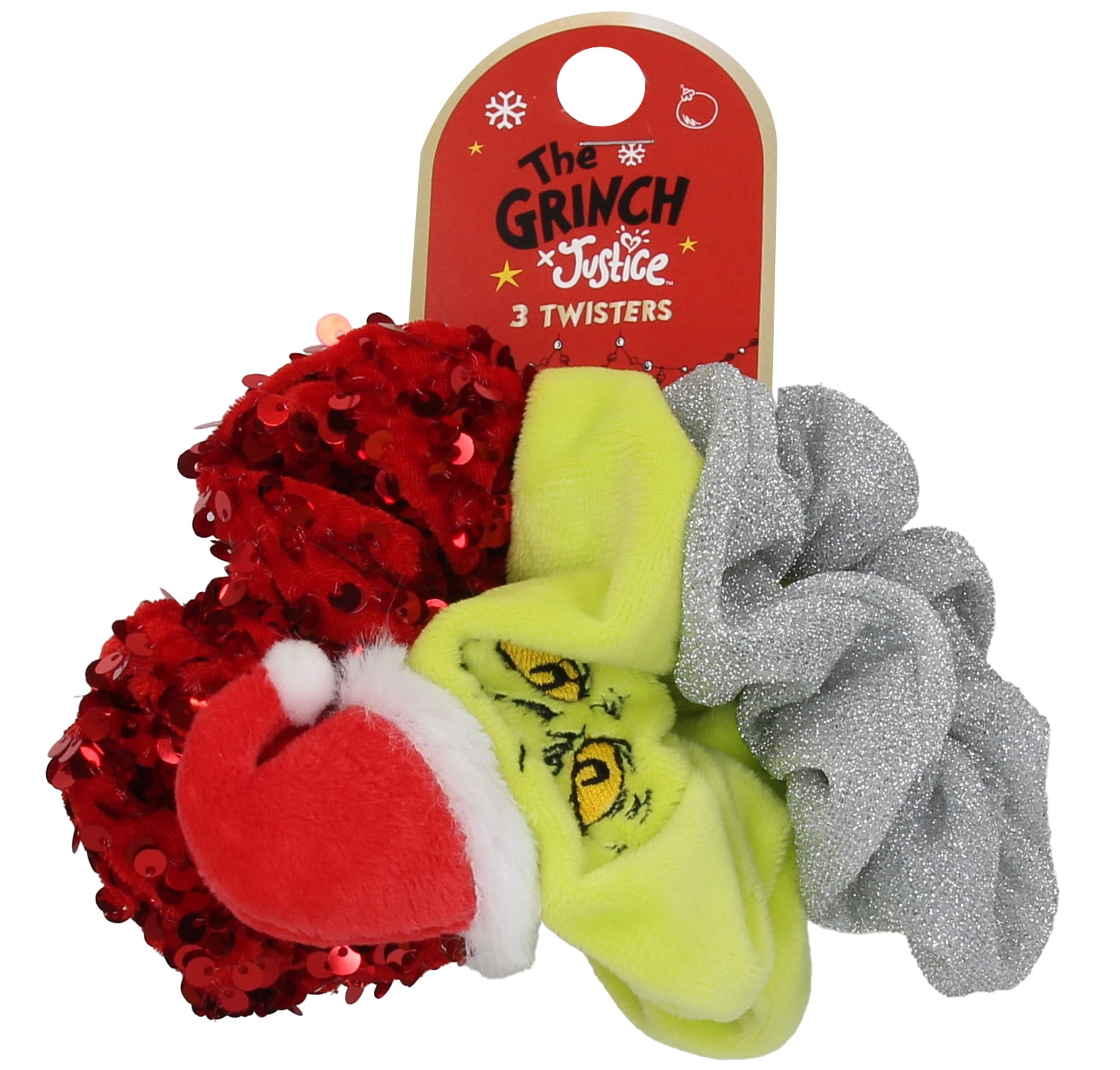 Justice Dr. Seuss Grinch Hair Twisters Set - 3 Pieces