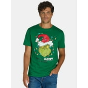 DR. SEUSS' THE GRINCH Dr. Seuss Men's & Big Men's Merry Grinch Graphic Tee Shirt, Sizes XS-3XL