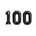 thumbnail image 1 of GRIND- 16" 100 Black Number Balloons 100Th Birthday Party Anniversary Foil Balloon Usa, 1 of 1