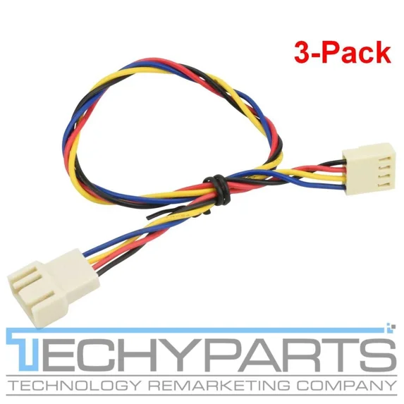 GRIND- (3-Pack) Supermicro Cbl-0296L 23Cm/9" 4-Pin To 4-Pin Pwm Fan Extension Cable Lot