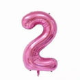 thumbnail image 1 of GRIND- 40" Giant Pink Two Year Old Baby First Birthday 2 Month Number Float Balloon Usa, 1 of 1