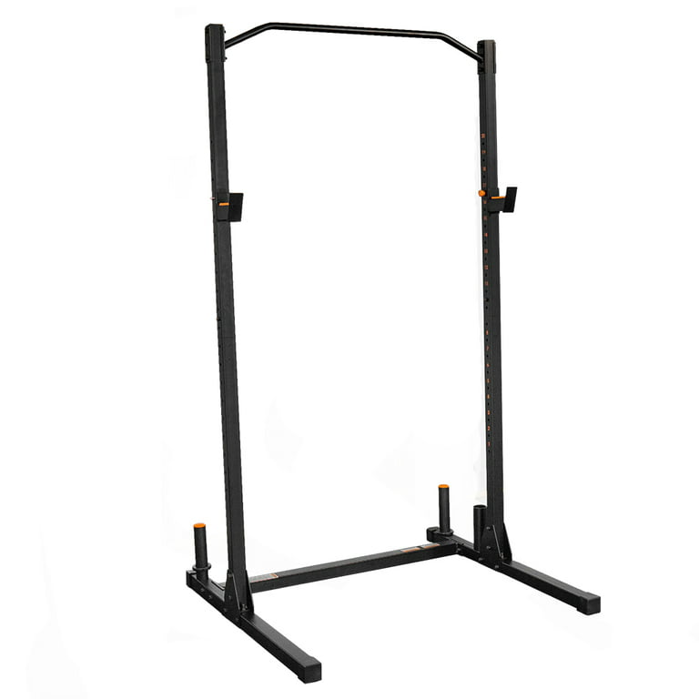 GRIND Fitness Alpha1000 Squat Stand, Exercise Rack with Barbell Holder and  Weight Storage Pegs, 2x2 Uprights, 1000 lbs Weight Limit, Textured Pull Up  Bar, Heavy Duty J-Cups 
