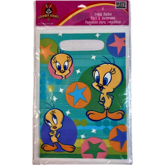GRIND- Looney Tunes Tweety Bird Loot Treat Bags 8 Count - Birthday Party Supplies